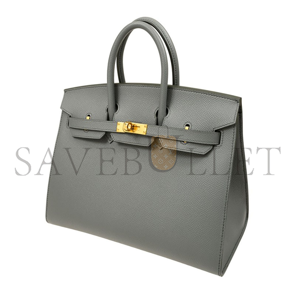 H**mes master birkin 25 epsom leather almond green gold buckle luxury bag bk2563epgpo (25*20*13cm)